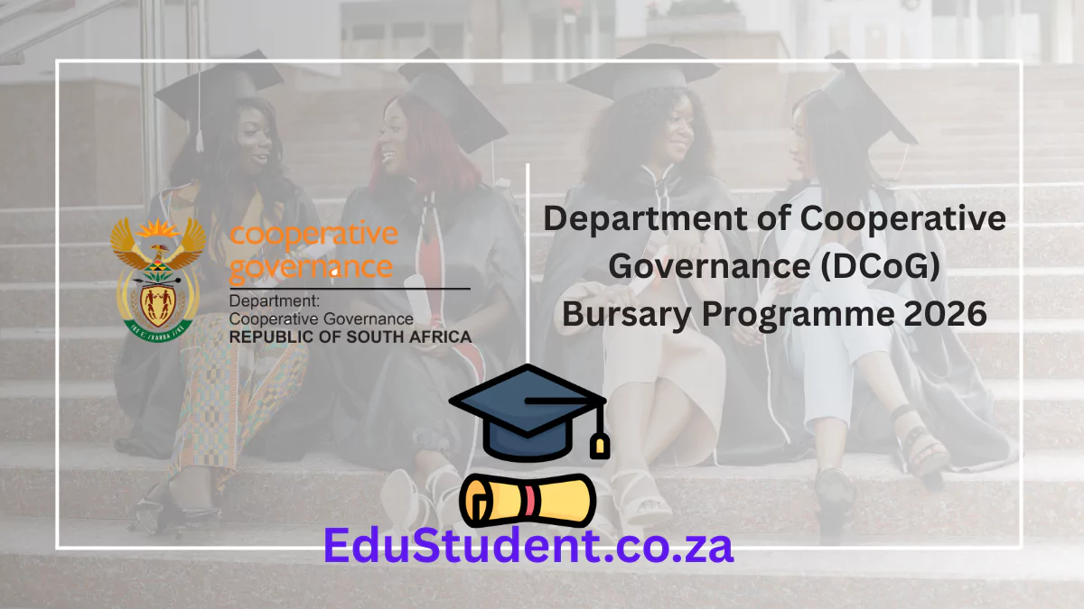Department of Cooperative Governance (DCoG) Bursary Programme 2026