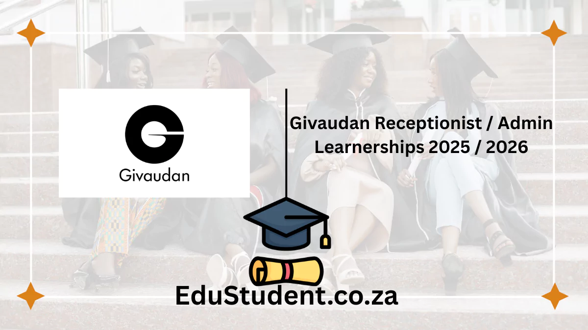 Givaudan Receptionist / Admin Learnerships 2025 / 2026