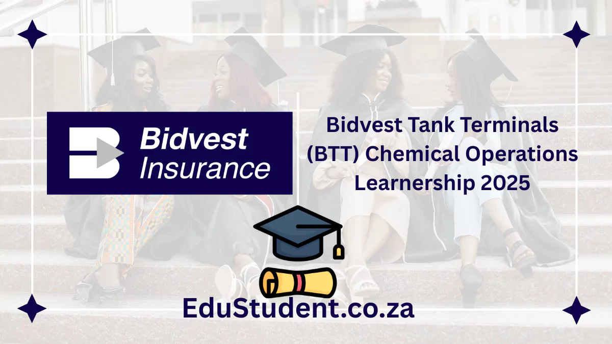 Bidvest Tank Terminals (BTT) Chemical Operations Learnership 2025