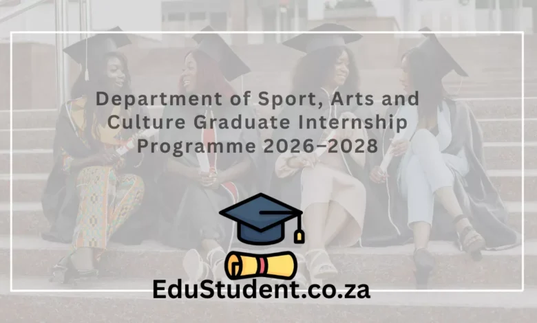 Department of Sport, Arts and Culture Graduate Internship Programme 2026–2028
