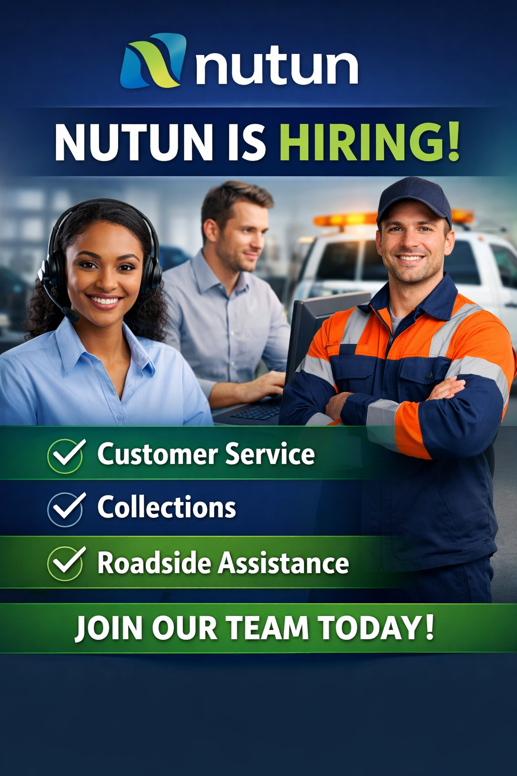 Nutun Is Hiring: Customer Service, Collections & Roadside Assistance